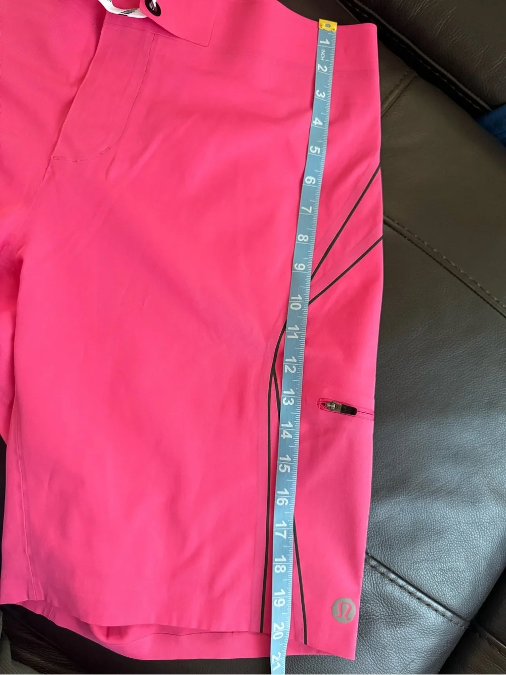 Lululemon Men's Wave Board Shorts Swim Trunks Size 36 NWOT Neon Pink
